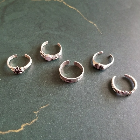 Jewelry - STERLING SILVER TOE RING COLLECTION